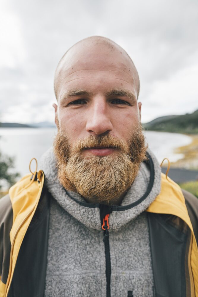 Portrait of a man travelling the Lofoten